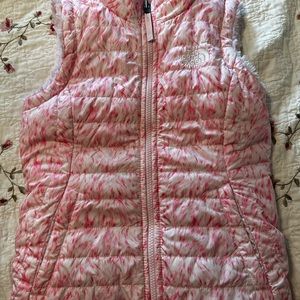 Girls Northface reversible vest Sz 7/8